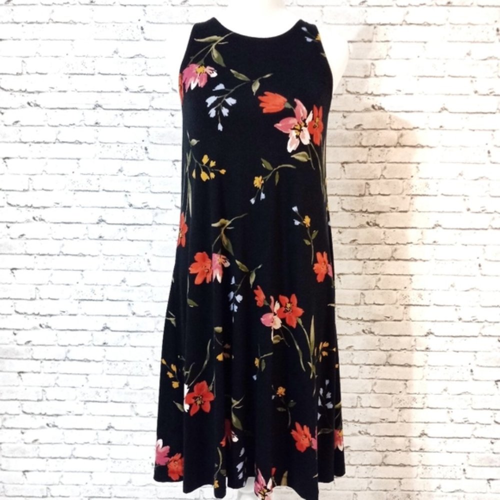 Old Navy Black Swing Dress New